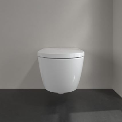 Villeroy & Boch V0E100R1 - Závěsný bidet s prkénkem SoftClose VICLEAN keramika/bílá +dálkové ovládání