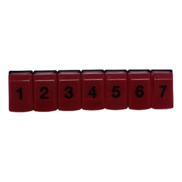 Vitility - Dávkovač léků týdenní červená