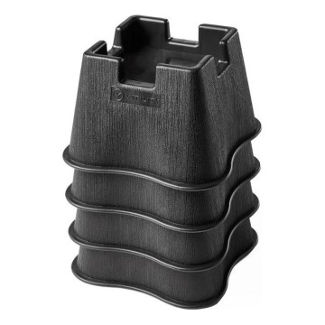 Vitility - SADA 4x Nástavec pro zvýšení postele 7 cm černá