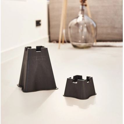 Vitility - SADA 4x Nástavec pro zvýšení postele 7 cm černá