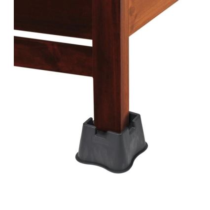 Vitility - SADA 4x Nástavec pro zvýšení postele 7 cm černá