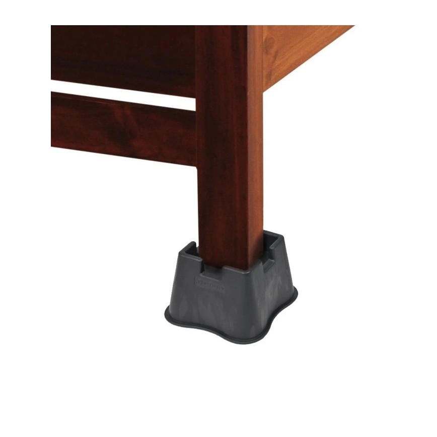 Vitility - SADA 4x Nástavec pro zvýšení postele 7 cm černá