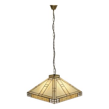 Vitrážový lustr 3xE27/60W/230V
