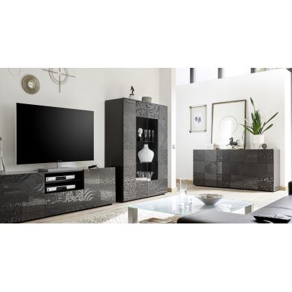 Vitrína ARIA antracit