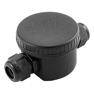 Voděodolný propojovací konektor IP66 černá