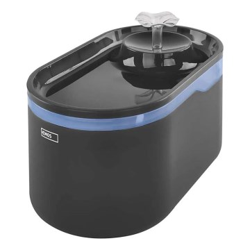 Vodní fontána pro domácí mazlíčky 2,6 l/5V šedá