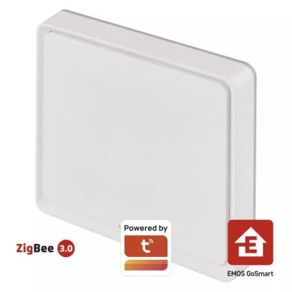 Vypínač 1-tlačítkový GoSmart 1xCR2430 Tuya bílá