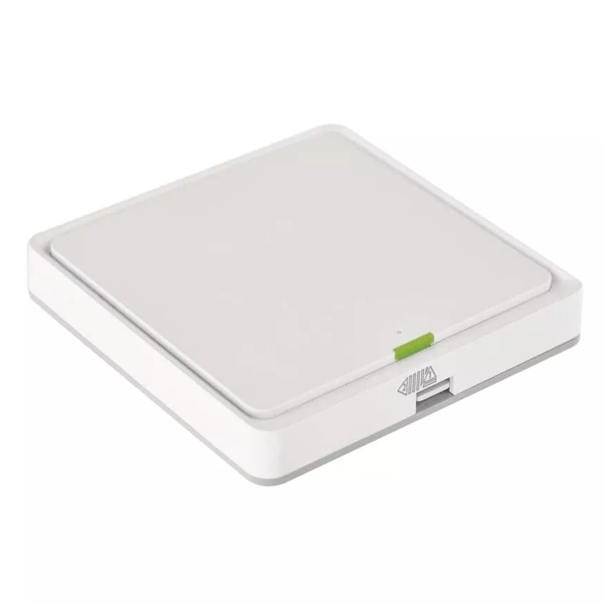 Vypínač 1-tlačítkový GoSmart 1xCR2430 Tuya bílá