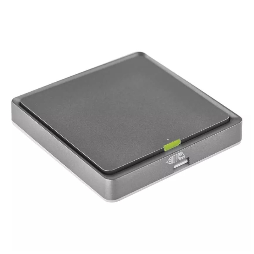 Vypínač 1-tlačítkový GoSmart 1xCR2430 Tuya černá