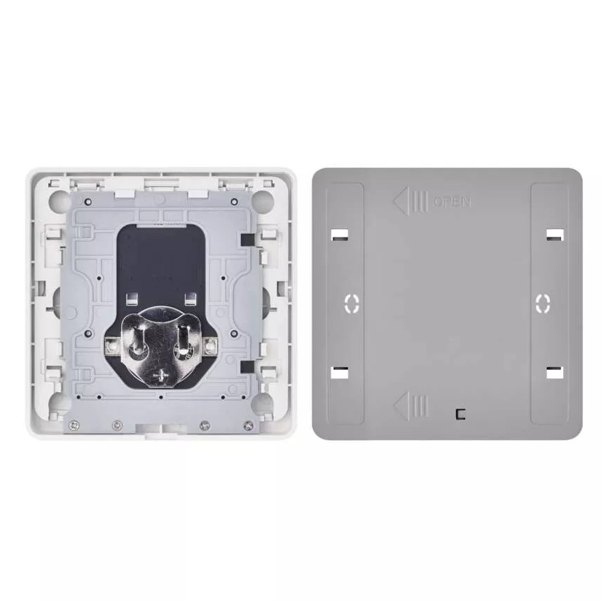 Vypínač 2-tlačítkový GoSmart 1xCR2430 Tuya bílá