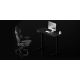 Výškově nastavitelný psací stůl LEVANO 120x60 cm černá