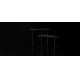 Výškově nastavitelný psací stůl LEVANO 120x60 cm černá