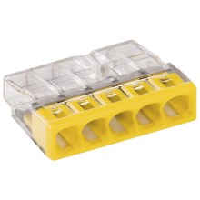 WAGO 2273-205 - Spojovací krabicová svorka COMPACT 5x2,5 450V žlutá