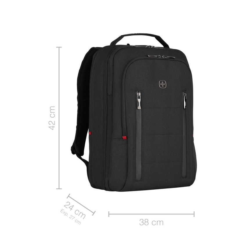 Wenger - Batoh na notebook 16 l 16" s kapsou na tablet 12" City Traveler černá