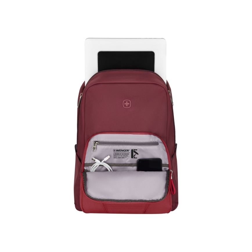 Wenger - Batoh na notebook 20 l 15,6" s kapsou na tablet 10" Motion červená