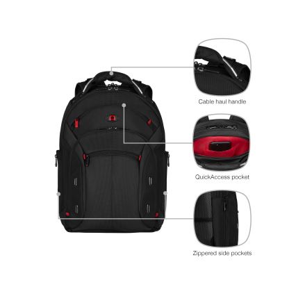 Wenger - Batoh na notebook 20 l 15" s kapsou na tablet 10" Gigabyte černá