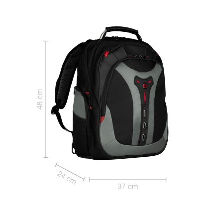 Wenger - Batoh na notebook 25 l 17" s kapsou na tablet 12" Pegasus černá/šedá