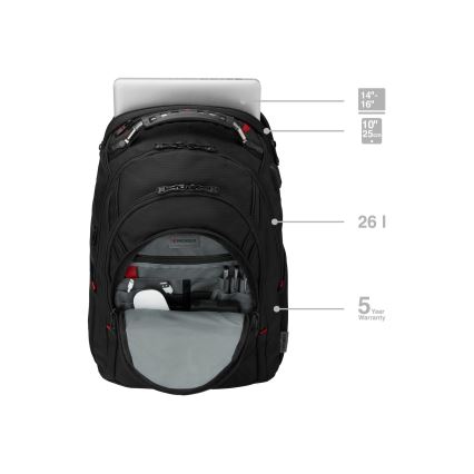 Wenger - Batoh na notebook 26 l 17" s kapsou na tablet 10" Ibex Ballistic Deluxe