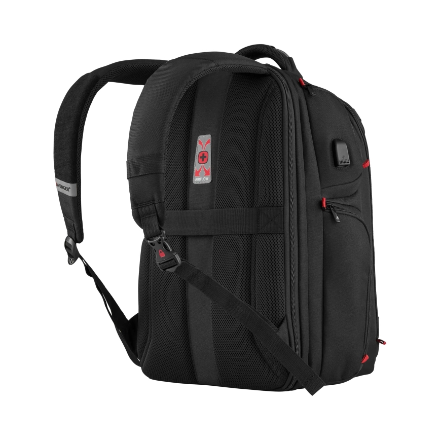 Wenger - Batoh na notebook 29 l 17,3'' s kapsou na tablet 12" Player One černá