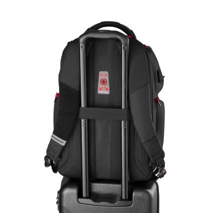 Wenger - Batoh na notebook 29 l 17,3'' s kapsou na tablet 12" Player One černá