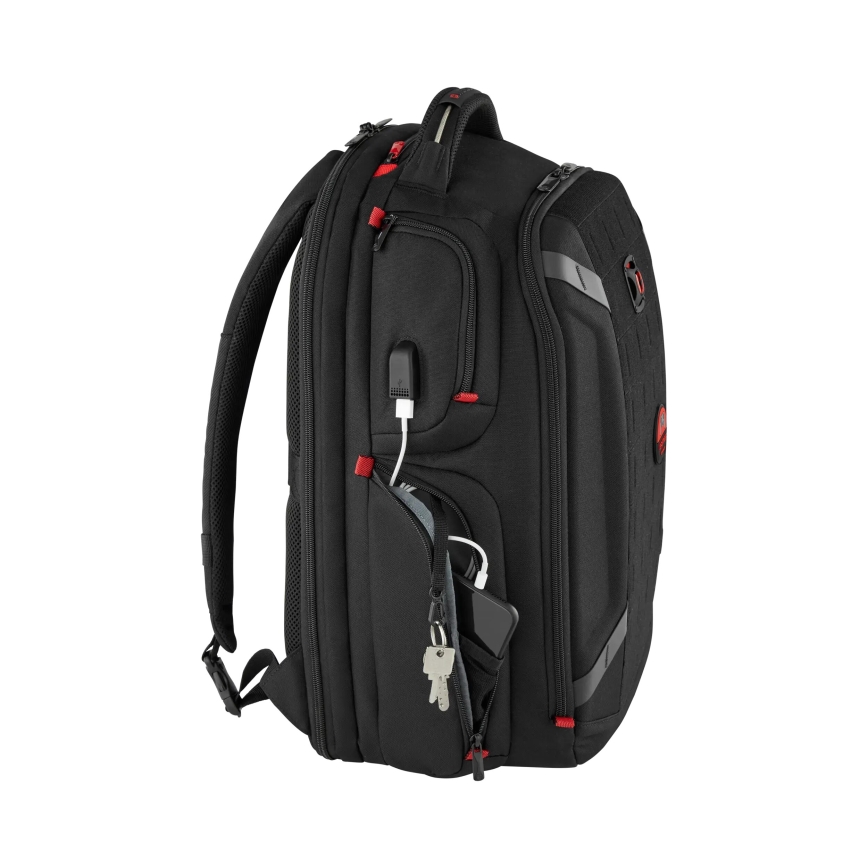 Wenger - Batoh na notebook 29 l 17,3'' s kapsou na tablet 12" Player One černá
