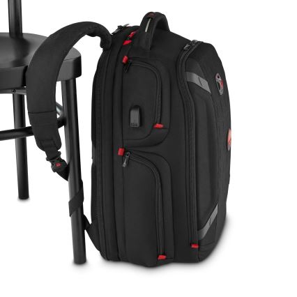 Wenger - Batoh na notebook 29 l 17,3'' s kapsou na tablet 12" Player One černá
