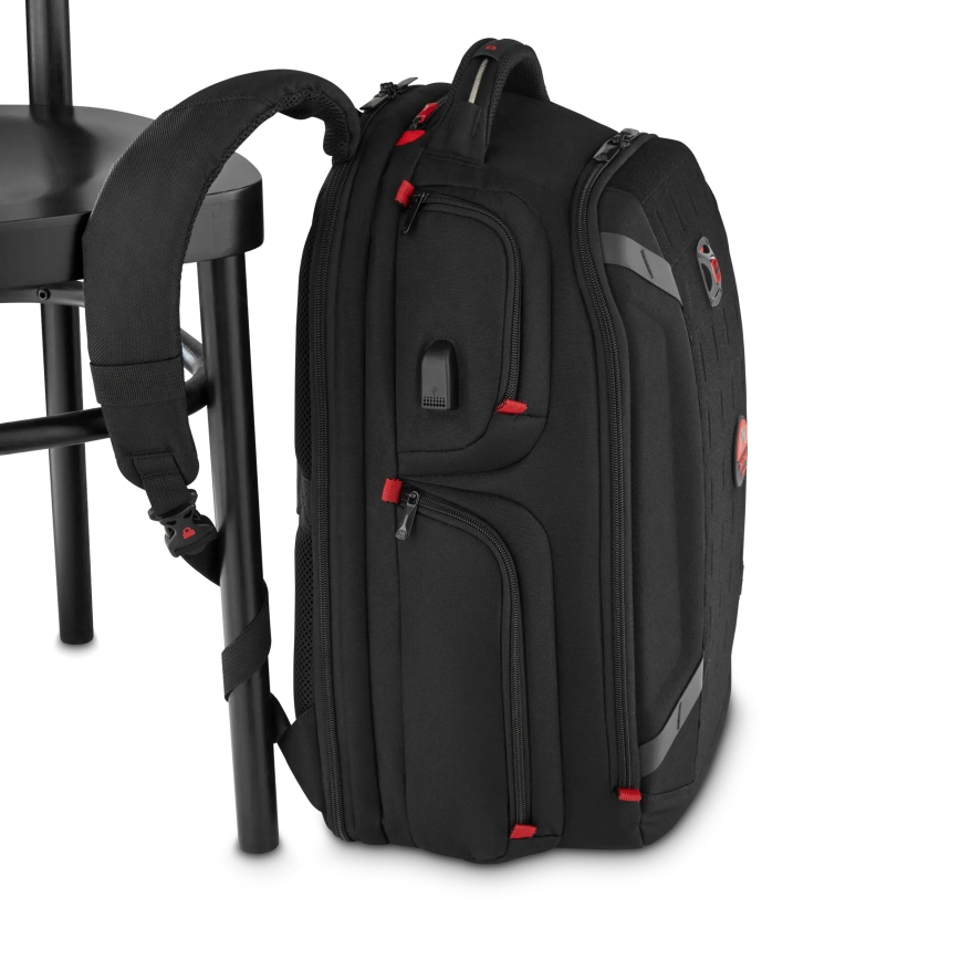 Wenger - Batoh na notebook 29 l 17,3'' s kapsou na tablet 12" Player One černá