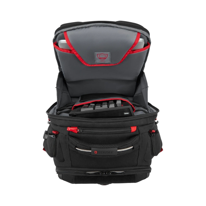 Wenger - Batoh na notebook 29 l 17,3'' s kapsou na tablet 12" Player One černá