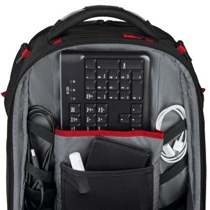 Wenger - Batoh na notebook 29 l 17,3'' s kapsou na tablet 12" Player One černá