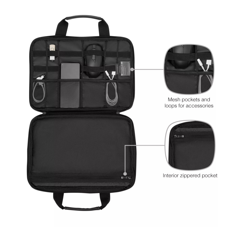 Wenger - Brašna na notebook 6 l 14" Guyde černá