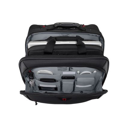 Wenger - Cestovní kufr na kolečkách 23 l 17" + taška na notebook 15,4" Potomac černá