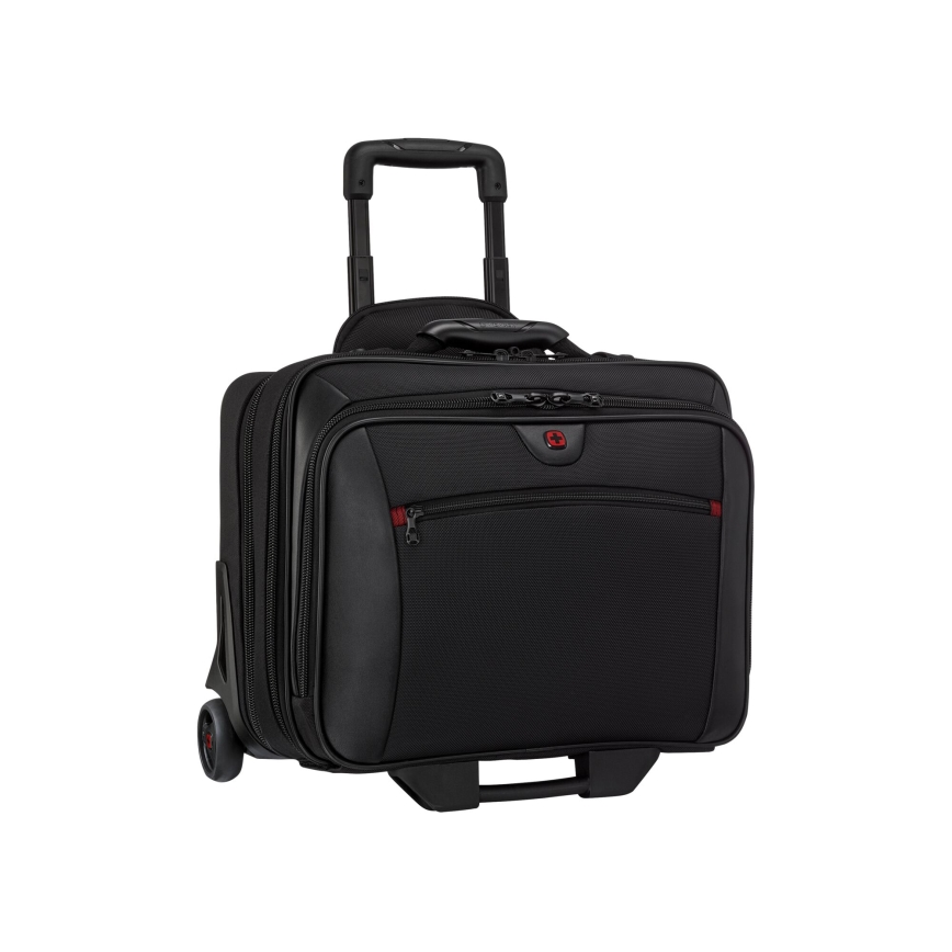 Wenger - Cestovní kufr na kolečkách 23 l 17" + taška na notebook 15,4" Potomac černá