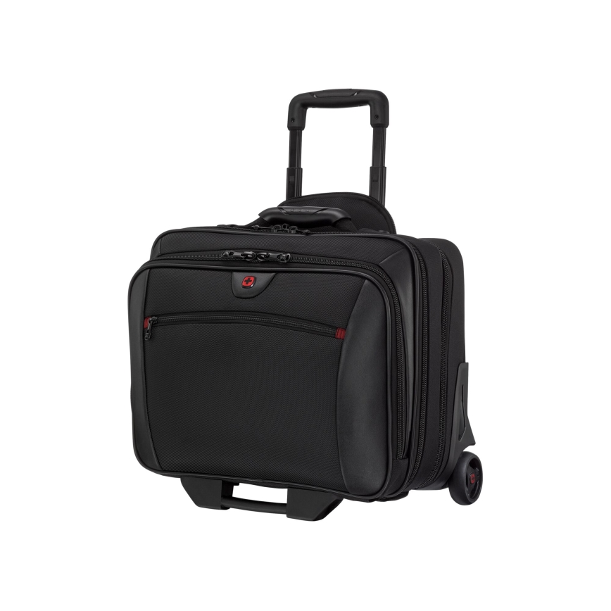 Wenger - Cestovní kufr na kolečkách 23 l 17" + taška na notebook 15,4" Potomac černá