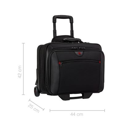 Wenger - Cestovní kufr na kolečkách 23 l 17" + taška na notebook 15,4" Potomac černá