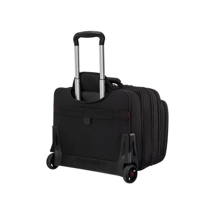 Wenger - Cestovní kufr na kolečkách 25 l 17" + taška na notebook 15,6" Patriot černá