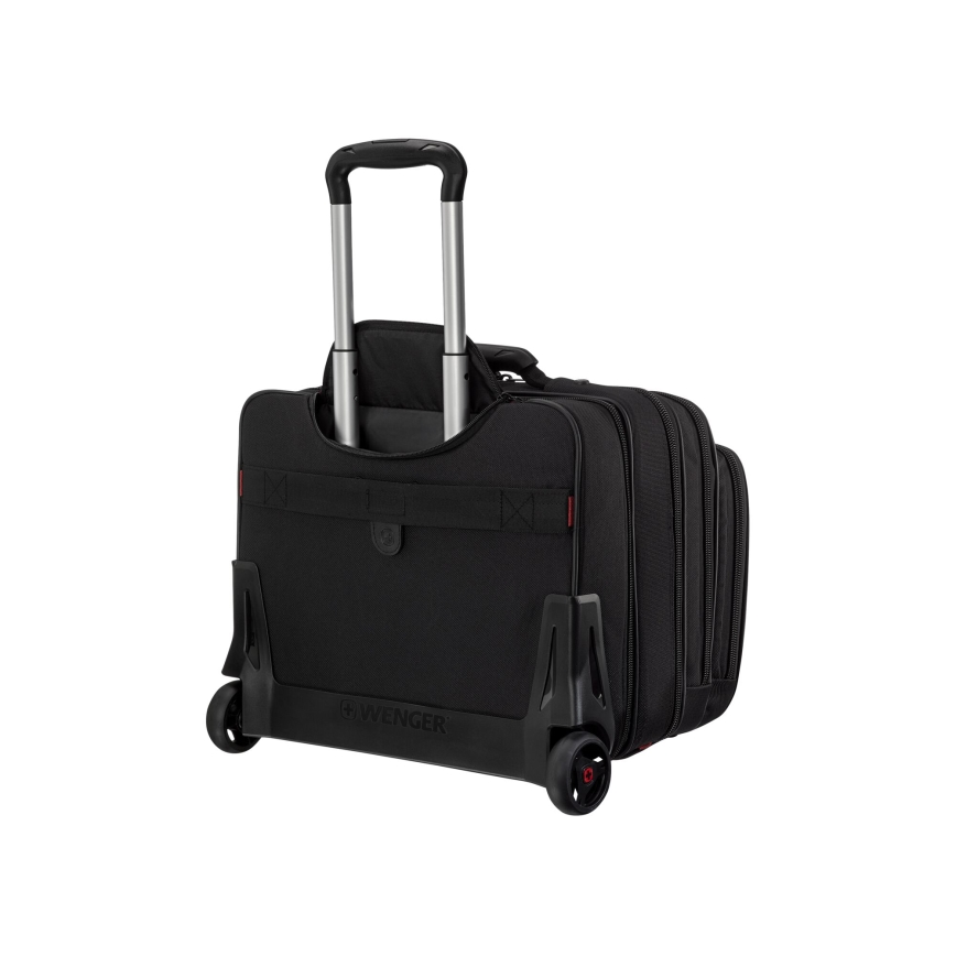 Wenger - Cestovní kufr na kolečkách 25 l 17" + taška na notebook 15,6" Patriot černá