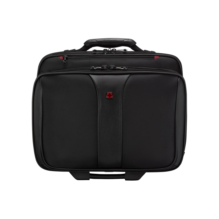 Wenger - Cestovní kufr na kolečkách 25 l 17" + taška na notebook 15,6" Patriot černá