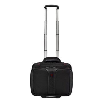 Wenger - Cestovní kufr na kolečkách 25 l 17" + taška na notebook 15,6" Patriot černá