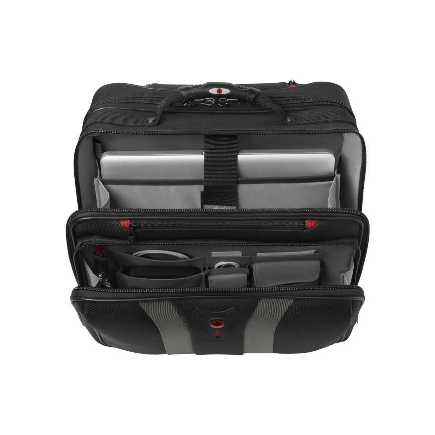 Wenger - Cestovní zavazadlo na kolečkách 29 l + pouzdro na notebook 15,6" Granada černá