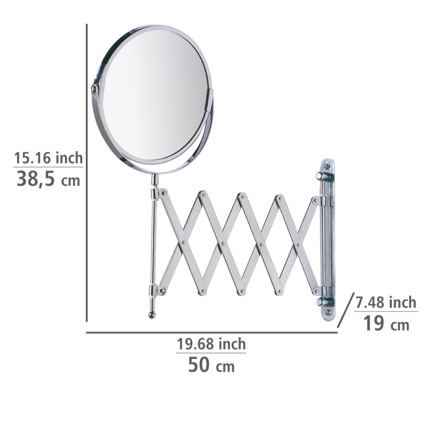 WENKO 15165100 - Kosmetické zrcadlo EXCLUSIVE 19x38,5 cm lesklý chrom