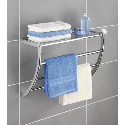 WENKO 15578100 - Stojan na ručníky PESCARA 56x46 cm lesklý chrom