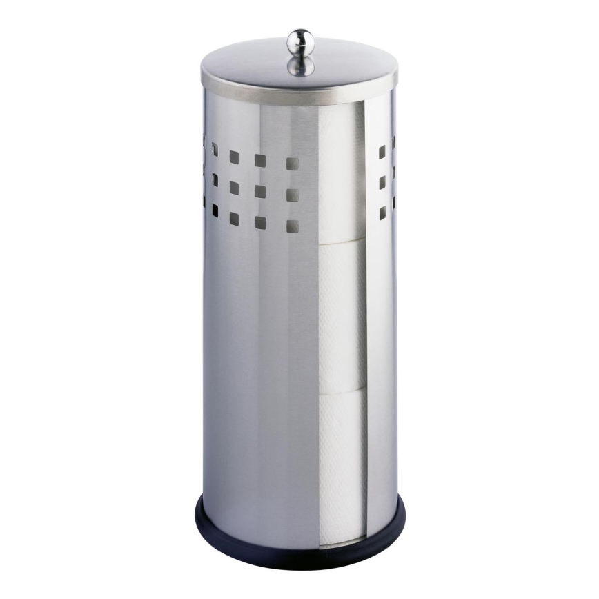 WENKO 16636100 - Držák toaletního papíru ANCONA 13x34 cm nerez/stříbrná