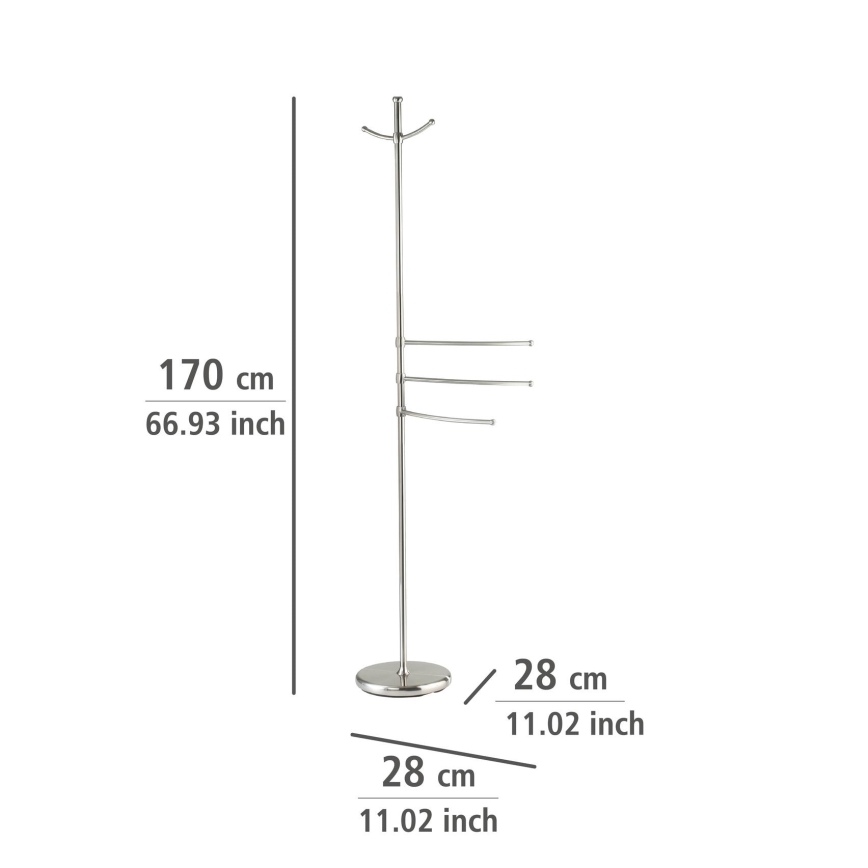WENKO 16827100 - Stojan ADIAMO 28x170 cm stříbrná