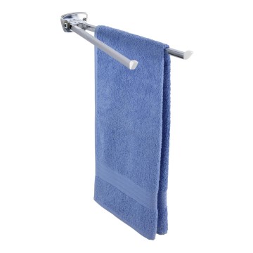 WENKO 17875100 - Držák ručníků BASIC 42x8 cm nerez/stříbrná