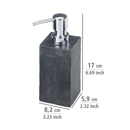 WENKO 17921100 - Dávkovač mýdla SLATE ROCK 250 ml antracit
