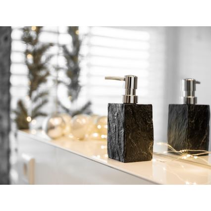 WENKO 17921100 - Dávkovač mýdla SLATE ROCK 250 ml antracit