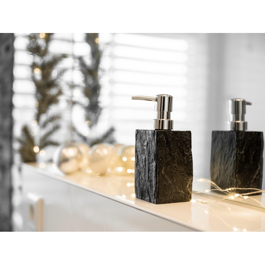 WENKO 17921100 - Dávkovač mýdla SLATE ROCK 250 ml antracit