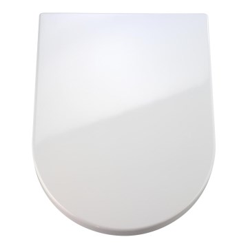 WENKO 18396100-WC sedátko PALMA 46,5x35,7 cm bílá/stříbrná