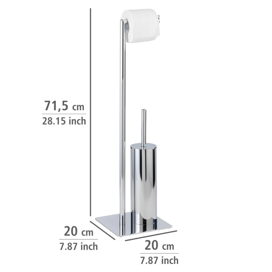WENKO 18562100 - WC štětka RECCO 20x71,5 cm lesklý chrom