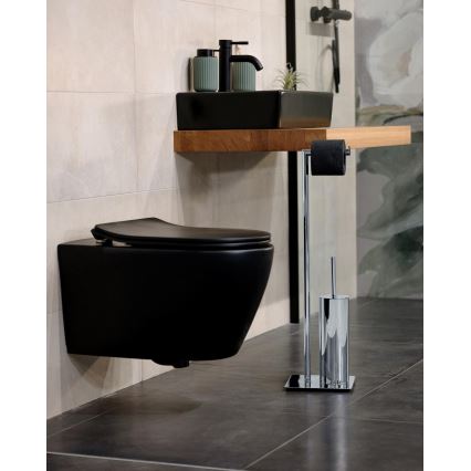 WENKO 18562100 - WC štětka RECCO 20x71,5 cm lesklý chrom